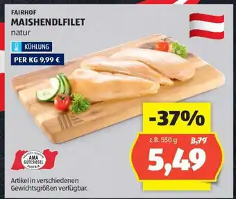 Hofer FAIRHOF MAISHENDLFILET natur Angebot
