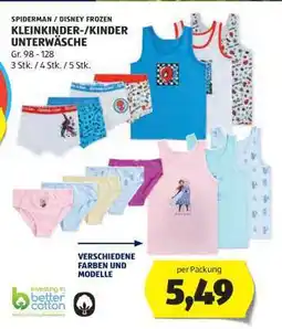 Hofer SPIDERMAN / DISNEY FROZEN KLEINKINDER-/KINDER UNTERWÄSCHE Angebot