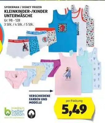 Hofer SPIDERMAN / DISNEY FROZEN KLEINKINDER-/KINDER UNTERWÄSCHE Angebot