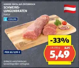 Hofer SCHWEINS-LUNGENBRATEN natur Angebot