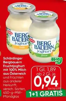 Eurospar Schärdinger Bergbauern Fruchtjoghurt Angebot