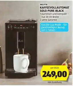 Hofer MELITTA KAFFEEVOLLAUTOMAT SOLO PURE BLACK Angebot