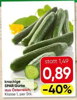 Eurospar knackige SPAR Gurke Angebot