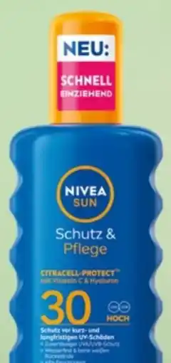 Bipa Nivea Sun Sonnenspray Schutz-Pflege LSF30 Angebot