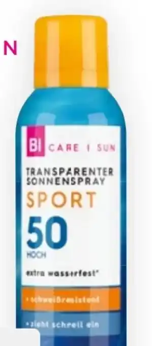 Bipa Bi Care Sun Transparenter Sonnenspray Sport LSF50 Angebot