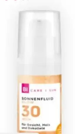 Bipa Bi Care Sun Sonnenfluid Glow Vitamin C Algenextrakt LSF 30 Angebot