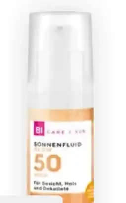 Bipa Bi Care Sun Sonnenfluid Glow Vitamin C Algenextrakt LSF 50 Angebot