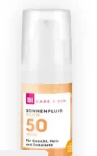 Bipa Bi Care Sun Sonnenfluid Glow Vitamin C Algenextrakt LSF 50 Angebot