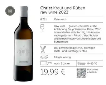 Interspar Christ Kraut und Rüben raw wine 2023 Angebot