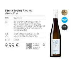 Interspar Benita Sophie Riesling alkoholfrei Angebot