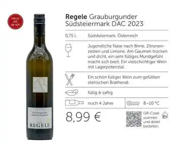 Interspar Regele Grauburgunder Südsteiermark DAC 2023 Angebot