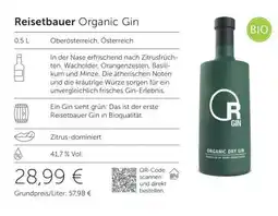 Interspar Reisetbauer Organic Gin Angebot