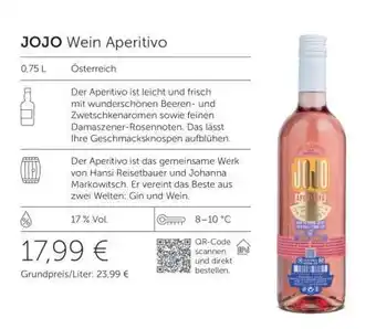 Interspar JOJO Wein Aperitivo Angebot