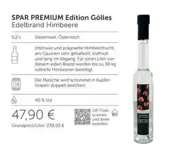 Interspar SPAR PREMIUM Edition Gölles Edelbrand Himbeere Angebot