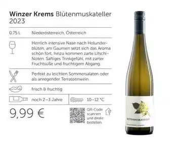 Interspar Winzer Krems Blütenmuskateller 2023 Angebot
