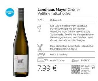 Interspar Landhaus Mayer Grüner Veltliner alkoholfrei Angebot