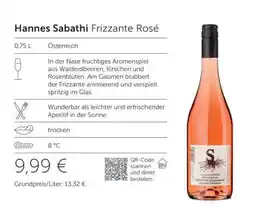 Interspar HANNES SABATHI Frizzante Rosé Angebot