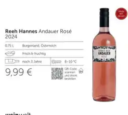 Interspar Reeh Hannes Andauer Rosé 2024 Angebot