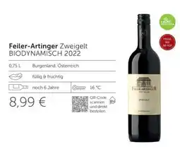 Interspar Feiler-Artinger Zweigelt BIODYNAMISCH 2022 Angebot