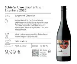 Interspar Schiefer Uwe Blaufränkisch Eisenherz 2020 Angebot
