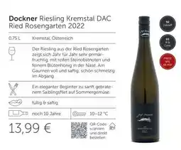Interspar Dockner Riesling Kremstal DAC Ried Rosengarten 2022 Angebot