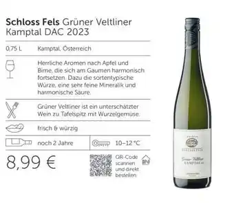 Interspar SCHLOSS FELS Grüner Veltliner Kamptal DAC 2023 Angebot