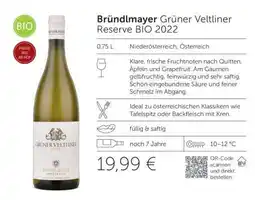 Interspar Bründlmayer Grüner Veltliner Reserve BIO 2022 Angebot