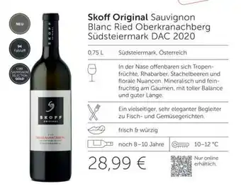 Interspar Skoff Original Sauvignon Blanc Ried Oberkranachberg Südsteiermark DAC 2020 Angebot