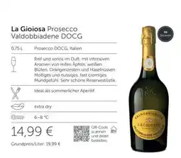 Interspar La Gioiosa Prosecco Valdobbiadene DOCG Angebot