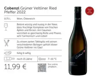 Interspar Cobenzl Grüner Veltliner Ried Pfeffer 2022 Angebot