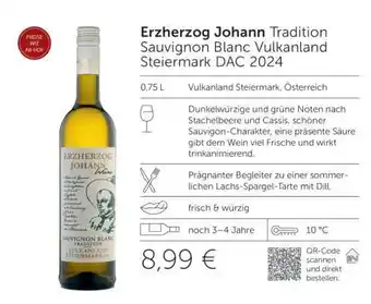 Interspar Erzherzog Johann Tradition Sauvignon Blanc Vulkanland Steiermark DAC 2024 Angebot