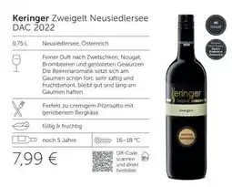 Interspar Keringer Zweigelt Neusiedlersee DAC 2022 Angebot