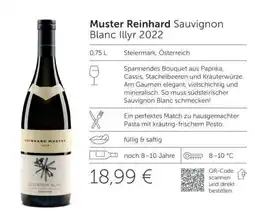 Interspar Muster Reinhard Sauvignon Blanc Illyr 2022 Angebot