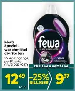Billa Fewa Spezialwaschmittel div. Sorten Angebot