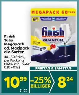 Billa Finish Tabs Megapack od. Maxipack div. Sorten Angebot