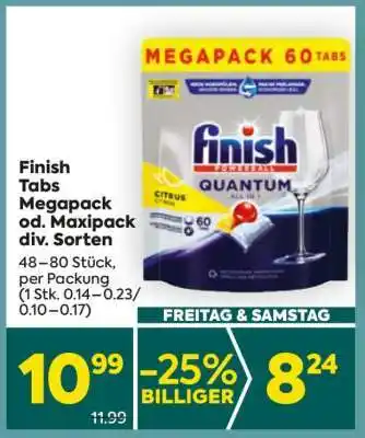 Billa Finish Tabs Megapack od. Maxipack div. Sorten Angebot