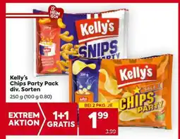 Billa Kelly’s Chips Party Pack div. Sorten Angebot