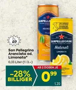 Billa San Pellegrino Aranciata od. Limonata Angebot