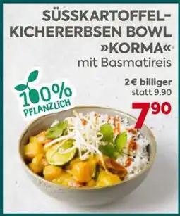 Billa SÜSSKARTOFFEL-KICHERERBSEN BOWL KORMA Angebot
