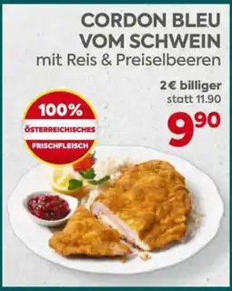 Billa CORDON BLEU VOM SCHWEIN Angebot