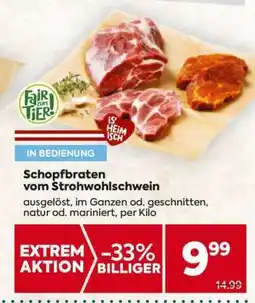 Billa Schopfbraten vom Strohwohlschwein Angebot