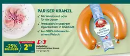 Billa Hofstädter Leichtes Pariser Kranzl Angebot