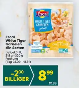 Billa Escal White Tiger Garnelen div. Sorten Angebot