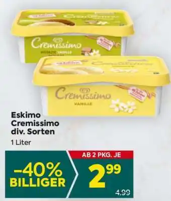 Billa Eskimo Cremissimo div. Sorten Angebot