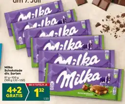 Billa Milka Schokolade div. Sorten Angebot