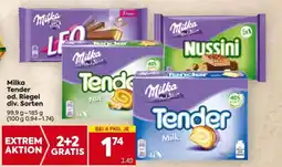 Billa Milka Tender od. Riegel div. Sorten Angebot