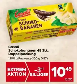 Billa Casali Schokobananen 48 Stk. Doppelpackung Angebot