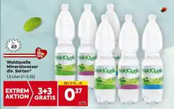 Billa Waldquelle Mineralwasser div. Sorten Angebot