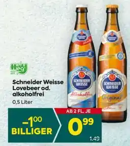 Billa Schneider Weisse Lovebeer od. alkoholfrei Angebot