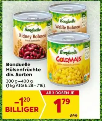 Billa Bonduelle Hülsenfrüchte div. Sorten Angebot